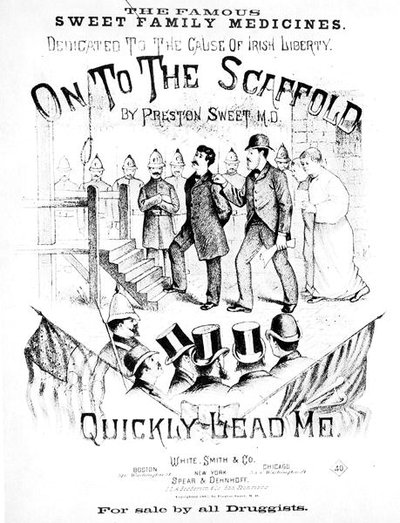 On to the Scaffold Quickly Lead Me, 1883 by American School